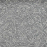 5' x 7' Grey Floral Vines Wool Indoor Area Rug