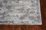 HomeRoots 9'X12' Grey Hand Loomed Distressed Floral Indoor Area Rug 374761-HOMEROOTS 374761