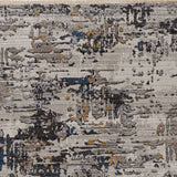 4' x 5' Grey Abstract Area Rug