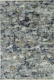 4' x 5' Grey Abstract Area Rug