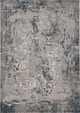 5' x 8' Grey Abstract Traditional Area Rug