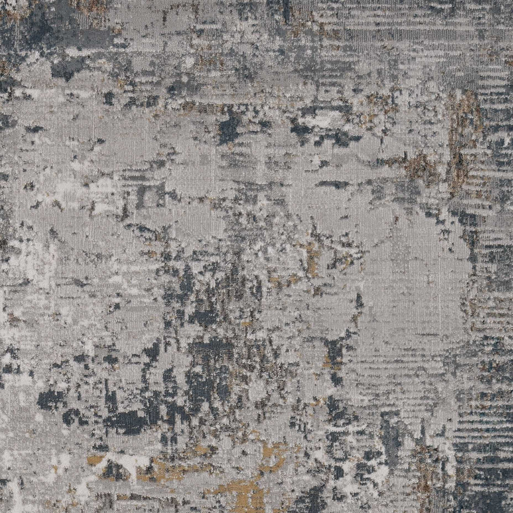 10'x13' Grey Machine Woven Abstract Smudge Indoor Area Rug