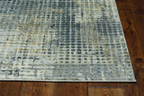 Ivory Grey Machine Woven Abstract Dots Indoor Runner Rug