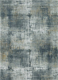 3'x5' Ivory Grey Machine Woven Abstract Dots Indoor Area Rug