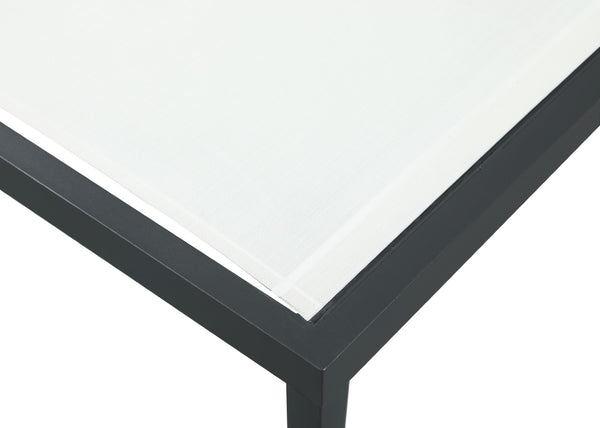 Nizuc Waterproof Mesh Fabric / Aluminum Contemporary White Mesh Waterproof Fabric Outdoor Patio Aluminum Mesh Chaise Lounge Chair - 80.5" W x 29" D x 13.5" H