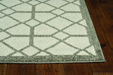 Ivory or Grey Diamond Pattern Accent Rug