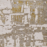 HomeRoots 10'X13' Ivory Gold Machine Woven Abstract Indoor Area Rug 375051-HOMEROOTS 375051