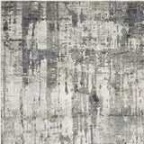 105 X 156 Grey Polyester or Viscose Rug