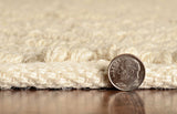 2' x 7' Ivory Jute Runner Rug