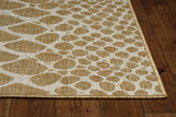 HomeRoots 8'X11' Ivory Machine Woven Uv Treated Snake Print Indoor Outdoor Area Rug 375250-HOMEROOTS 375250