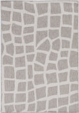 3' x 4' Ivory or Grey Polypropylene Area Rug