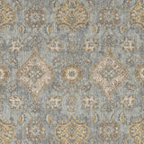 HomeRoots 8' Sage Green Machine Woven Vintage Traditional Indoor Runner Rug 375270-HOMEROOTS 375270