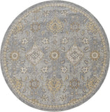 Sage Green Machine Woven Vintage Traditional Indoor Accent Rug