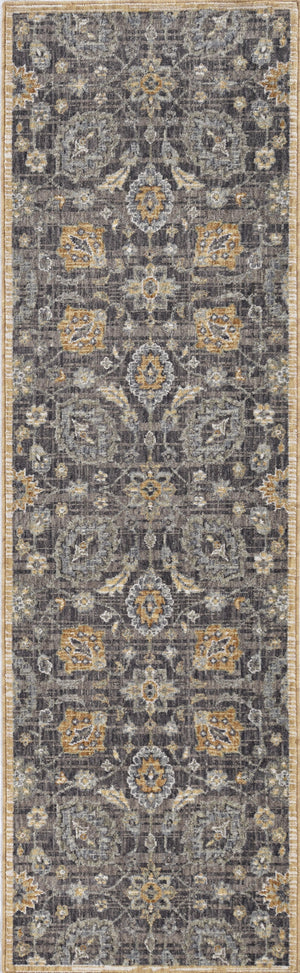 HomeRoots 8' Taupe Machine Woven Vintage Traditional Indoor Runner Rug 375284-HOMEROOTS 375284