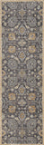 8' Taupe Machine Woven Vintage Traditional Indoor Runner Rug