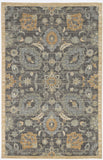 9'X13' Taupe Machine Woven Vintage Floral Traditional Indoor Area Rug