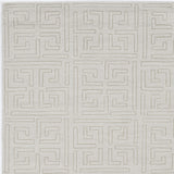 8'x10' Beige Machine Woven Bordered Floral Indoor Area Rug