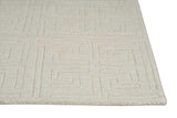 8'x10' Beige Machine Woven Bordered Floral Indoor Area Rug