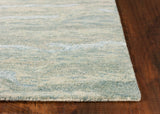 HomeRoots 5'X7' Seafoam Blue Hand Tufted Abstract Indoor Area Rug 375348-HOMEROOTS 375348