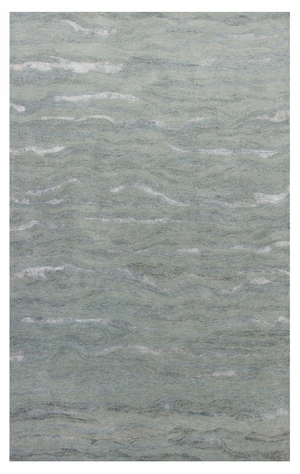 HomeRoots 5'X7' Slate Grey Hand Tufted Abstract Indoor Area Rug 375352-HOMEROOTS 375352