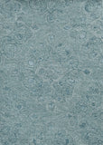 HomeRoots 5'X7' Seafoam Blue Hand Tufted Floral Indoor Area Rug 375360-HOMEROOTS 375360