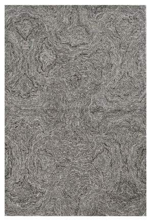 HomeRoots 5'X7' Grey Hand Tufted Abstract Indoor Area Rug 375364-HOMEROOTS 375364