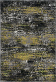 8'x11' Grey Machine Woven Abstract Industrial Style Indoor