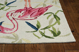 5' x 7' Ivory or Pink Flamingo Indoor Area Rug