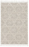 HomeRoots 12'X15' Ivory Beige Machine Woven Geometric With Fringe Indoor Area Rug 375676-HOMEROOTS 375676