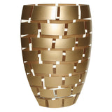 12 Mouth Blown Wall Design Gold Vase