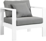 Nizuc Waterproof Fabric Contemporary Outdoor Patio Aluminum Arm Chair