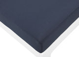 Nizuc Waterproof Fabric / Aluminum / Foam Contemporary Navy Waterproof Fabric Outdoor Patio Modular Sectional - 150" W x 120" D x 34" H