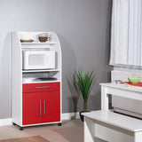 Jeanne Microwave Cart E8071A2179A80 White, Red