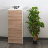Bamboo Shoe Storage Cabinet E4003A2134A00 White, Natural Oak
