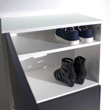 Bamboo Shoe Storage Cabinet E4003A2176A00 White, Black