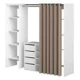 Tom Storage cabinet X4320X2191R00 White and Taupe