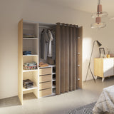 Tom Storage cabinet X4320X0391R00 Natural Oak, White and Taupe