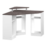 Corner Desk E1112A2198X00 White, Concrete Look