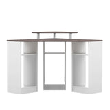 Corner Desk E1112A2198X00 White, Concrete Look