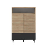 Horizon High Sideboard X4150X0707A01 Natural Oak, Black