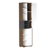 Kube Bathroom Column E6490A0921A01 Walnut, Grey