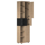 Kube Bathroom Column E6490A0734A01 Natural Oak, Black