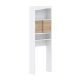 Wave Toilet Storage Cabinet E6090A2134A17 White, Natural Oak