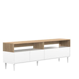 Horizon TV Stand E3150A0321A01 Natural Oak, White