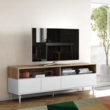 Horizon TV Stand E3150A0321A01 Natural Oak, White