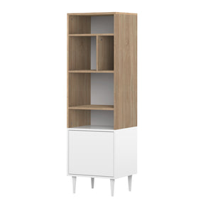 Horizon Small Bookshelf E7151A0321A01 Natural Oak, White