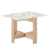 Papillon Foldable Table E2050A5645X00 Oak, Marble