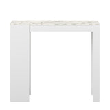 Aravis Dining Bar Table E8080A2145X00 White, White Marble