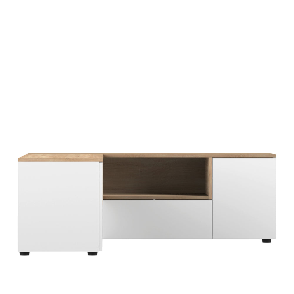 Angle Tv Stand X3241X0321A01 Oak, White