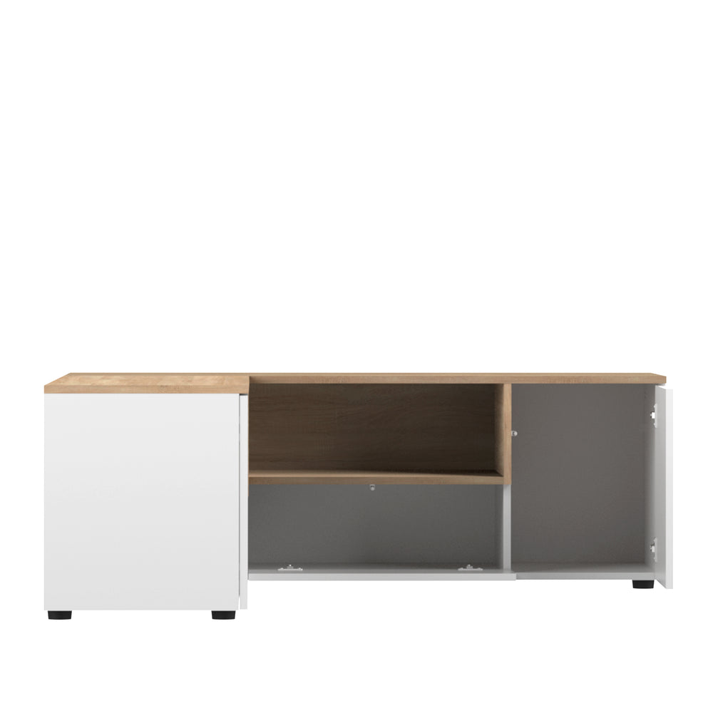 Angle Tv Stand X3241X0321A01 Oak, White